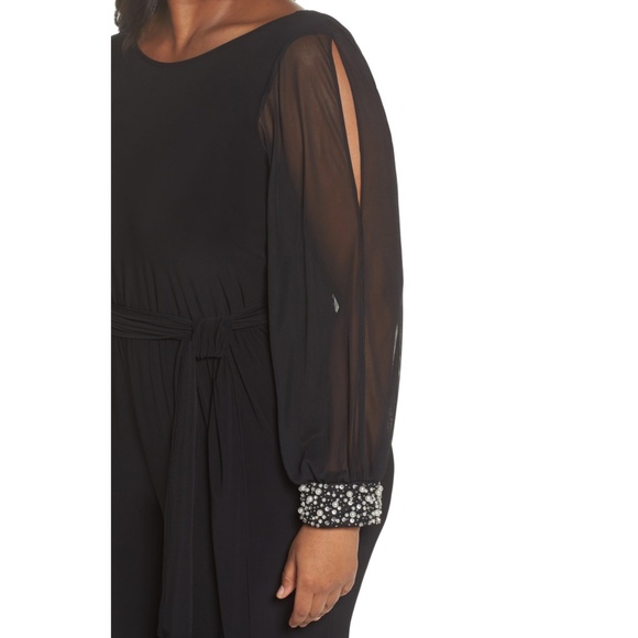 Ok MARINA EMBELLISHED COWL BACK JUMPSUIT 🆕 - Picture 4 of 8